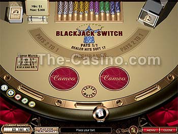 Blackjack Switch en Cameo Casino