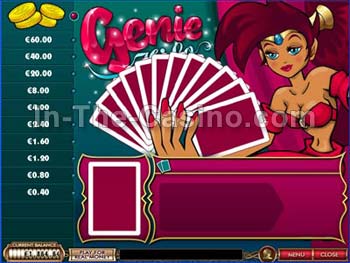 Genie's HiLo Jackpot en Cameo Casino