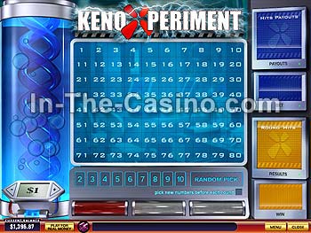 Keno Xperiment en Del Rio Casino