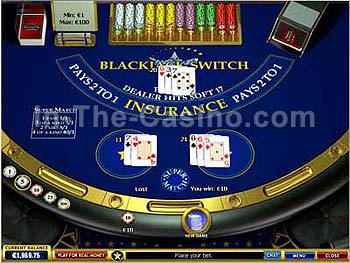 Blackjack Switch en Europa Casino