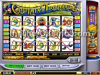 Captain's Treasure en Europa Casino
