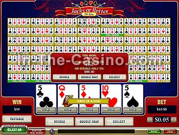 50-line Jacks Or Better en Tropez Casino