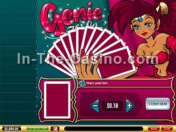 Genie's HiLo en Vegas Red Casino