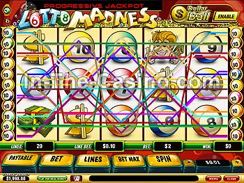 Lotto Madness en Vegas Red Casino